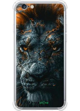 Чехол на iphone 6 plus пламенный лев "6153sp-48-2448"