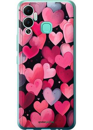 Чехол на infinix hot 12 play сердечки 4 "5662u-2759-2448"