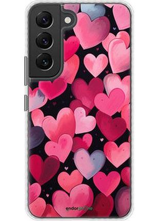 Чехол на samsung galaxy s22 сердечки 4 "5662pc-2494-2448"