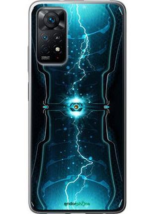 Чехол на xiaomi redmi note 11 молнии в цилиндре "120u-2516-2448"