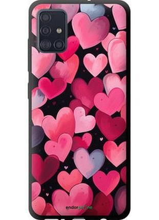 Чехол на samsung galaxy a51 2020 a515f сердечки 4 "5662b-1827-2448"