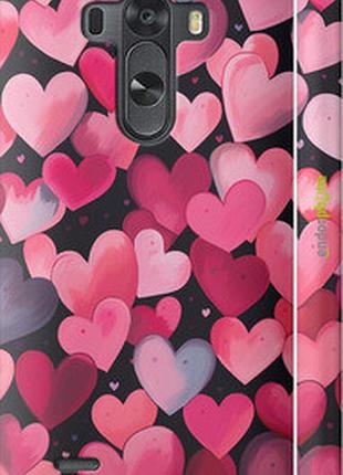 Чехол на lg g3 d855 сердечки 4 "5662c-47-2448"