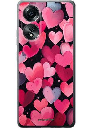 Чехол на oppo a58 4g сердечки 4 "5662u-3184-2448"