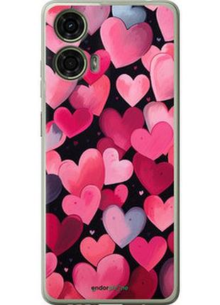 Чехол на motorola moto g24 сердечки 4 "5662u-3659-2448"