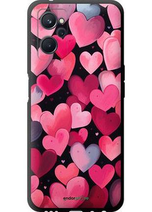 Чехол на realme 9i сердечки 4 "5662b-2705-2448"
