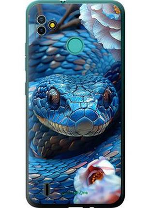 Чехол на tecno pop 5 bd2p blue snake "6079u-2412-2448"
