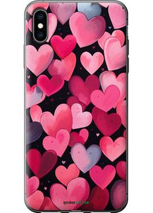 Чехол на iphone xs max сердечки 4 "5662t-1557-2448"