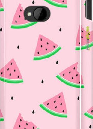 Чехол на htc one m7 розовый арбуз "4314c-36-2448"