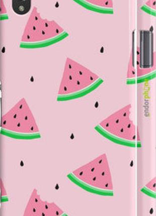 Чехол на sony xperia z1 c6902 розовый арбуз "4314m-38-2448"