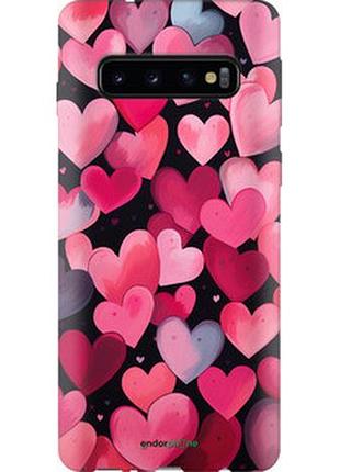 Чехол на samsung galaxy s10 сердечки 4 "5662sp-1640-2448"