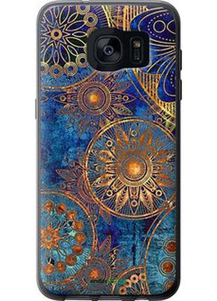 Чехол на samsung galaxy s7 edge g935f золотой узор "678t-257-2448"