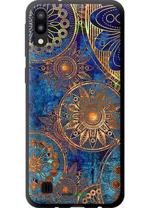 Чехол на samsung galaxy m10 золотой узор "678b-1661-2448"