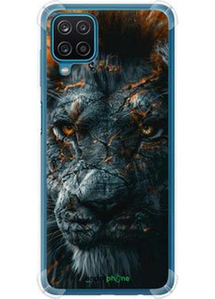 Чехол на samsung galaxy a12 a125f пламенный лев "6153sp-2201-2448"