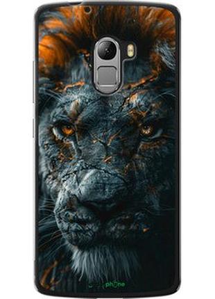 Чехол на lenovo a7010 пламенный лев "6153u-232-2448"