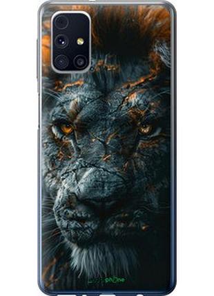 Чехол на samsung galaxy m31s m317f пламенный лев "6153t-2055-2448"