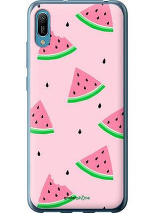Чехол на huawei y6 2019 розовый арбуз "4314u-1666-2448"