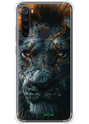 Чехол на xiaomi redmi note 8 пламенный лев "6153sp-1787-2448"
