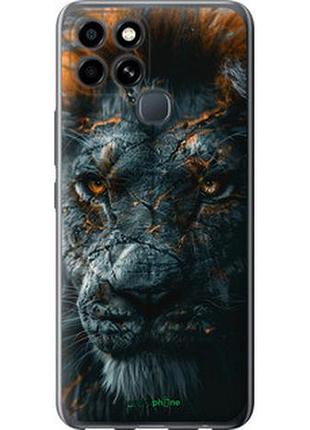Чехол на infinix smart 6 пламенный лев "6153u-2758-2448"