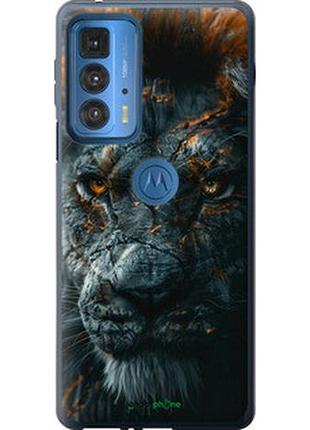 Чехол на motorola edge 20 pro пламенный лев "6153u-2662-2448"