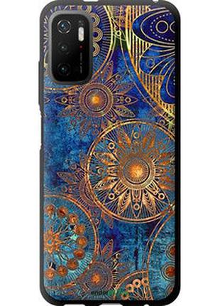 Чехол на xiaomi redmi note 10t золотой узор "678b-2484-2448"