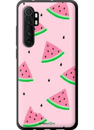 Чехол на xiaomi mi note 10 lite розовый арбуз "4314b-1937-2448"