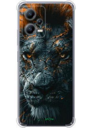 Чехол на xiaomi redmi note 12 5g пламенный лев "6153sp-2934-2448"