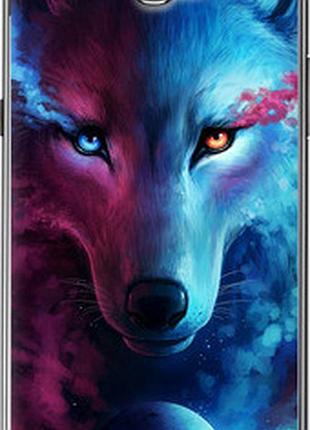 Чохол на samsung galaxy note 2 n7100 арт-вовк "3999t-17-2448"