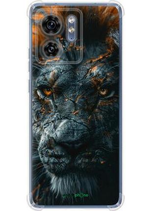 Чохол на motorola edge 40 плам'яний лев "6153sp-3335-2448"