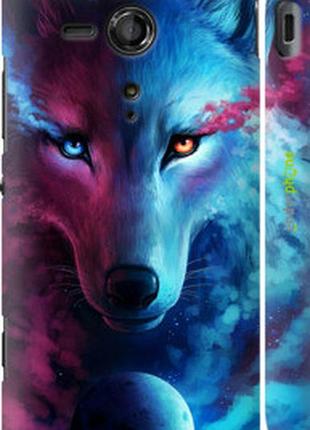 Чехол на sony xperia sp m35h арт-волк "3999m-280-2448"