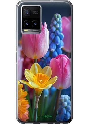 Чехол на vivo y33s весенние цветы "6058u-2643-2448"