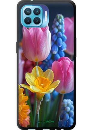 Чехол на oppo reno 4 lite весенние цветы "6058b-2099-2448"