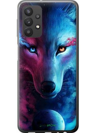 Чехол на samsung galaxy a32 a325f арт-волк "3999u-2204-2448"