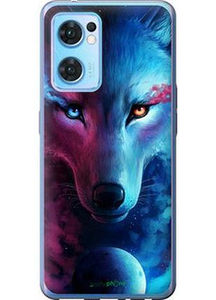 Чехол на oppo reno7 5g арт-волк "3999u-2669-2448"