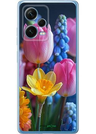 Чехол на xiaomi redmi note 12 pro+ 5g весенние цветы "6058u-3612-2448"