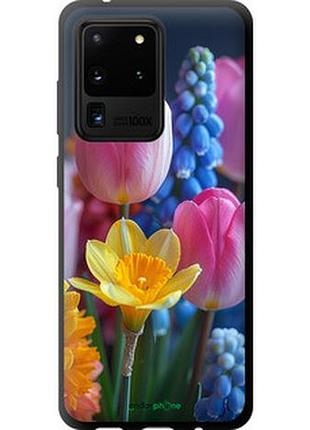 Чехол на samsung galaxy s20 ultra весенние цветы "6058b-1831-2448"