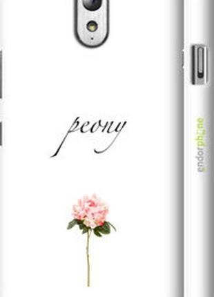 Чехол на lenovo vibe p1m пион "4366m-154-2448"