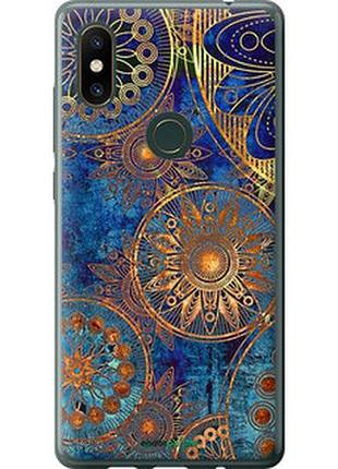 Чехол на xiaomi mi mix 2s золотой узор "678u-1438-2448"