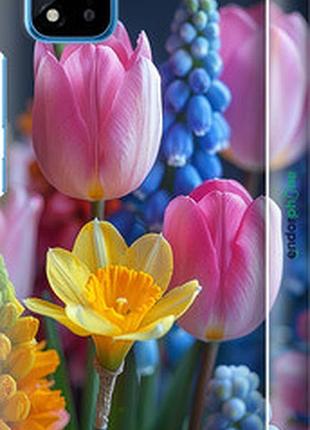 Чехол на realme c20a весенние цветы "6058m-2416-2448"
