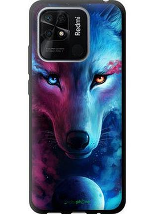 Чохол на xiaomi redmi 10c арт-вовк "3999b-2591-2448"