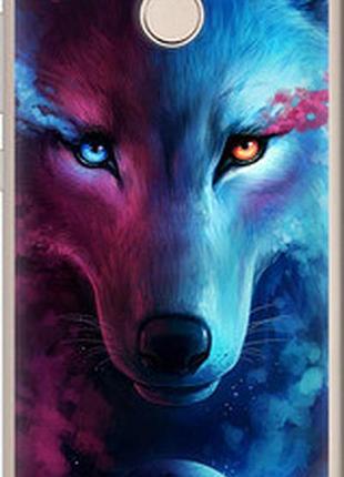 Чехол на xiaomi redmi 3x арт-волк "3999u-441-2448"