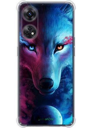 Чехол на oppo reno8 t арт-волк "3999sp-2969-2448"
