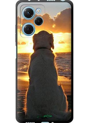 Чехол на xiaomi poco x5 pro 5g закат и собака "3966b-3027-2448"