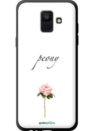 Чехол на samsung galaxy a6 2018 пион "4366b-1480-2448"