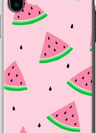 Чехол на iphone x розовый арбуз "4314t-1050-2448"