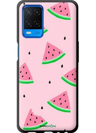 Чехол на oppo a54 розовый арбуз "4314b-2306-2448"