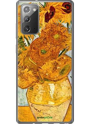 Чехол на samsung galaxy note 20 винсент ван гог. подсолнухи "162t-2036-2448"