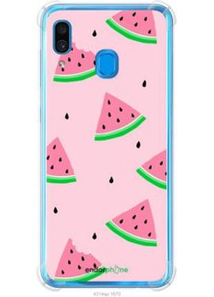 Чехол на samsung galaxy a20 2019 a205f розовый арбуз "4314sp-1761-2448"
