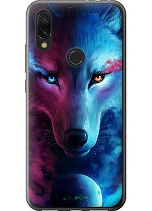 Чехол на xiaomi redmi 7 арт-волк "3999t-1669-2448"