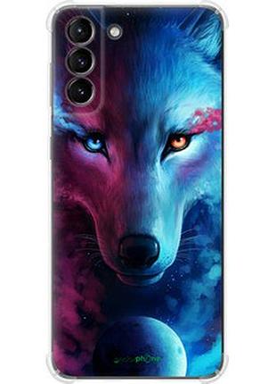 Чехол на samsung galaxy s21 plus арт-волк "3999sp-2115-2448"