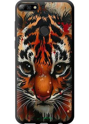Чехол на huawei honor 7c pro mini tiger "6052b-2070-2448"